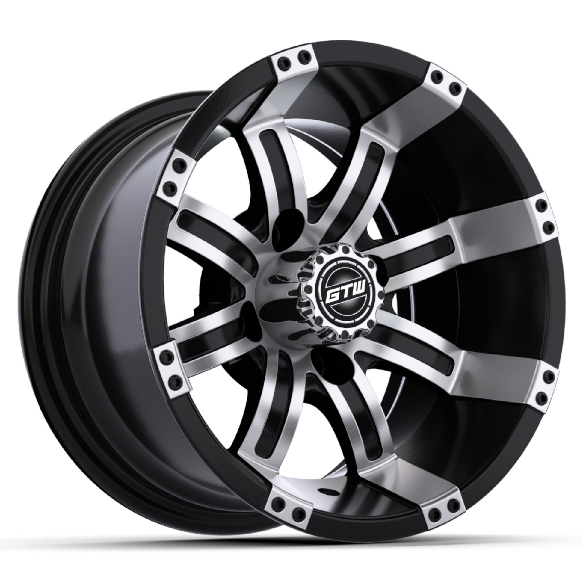 10'' GTW® Tempest Black with Machined Accents Wheel
