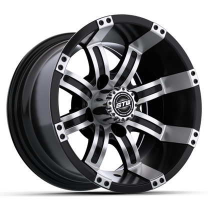 10'' GTW® Tempest Black with Machined Accents Wheel