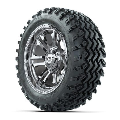 GTW® Shogun Chrome 14 in Wheels with 23X10-14 Rogue All-Terrain Tires - Full Set