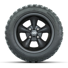 GTW® Godfather Matte Gray 12 in Wheels with 20X10-12 Nomad Steel Belt Radial All-Terrain Tires – Full Set
