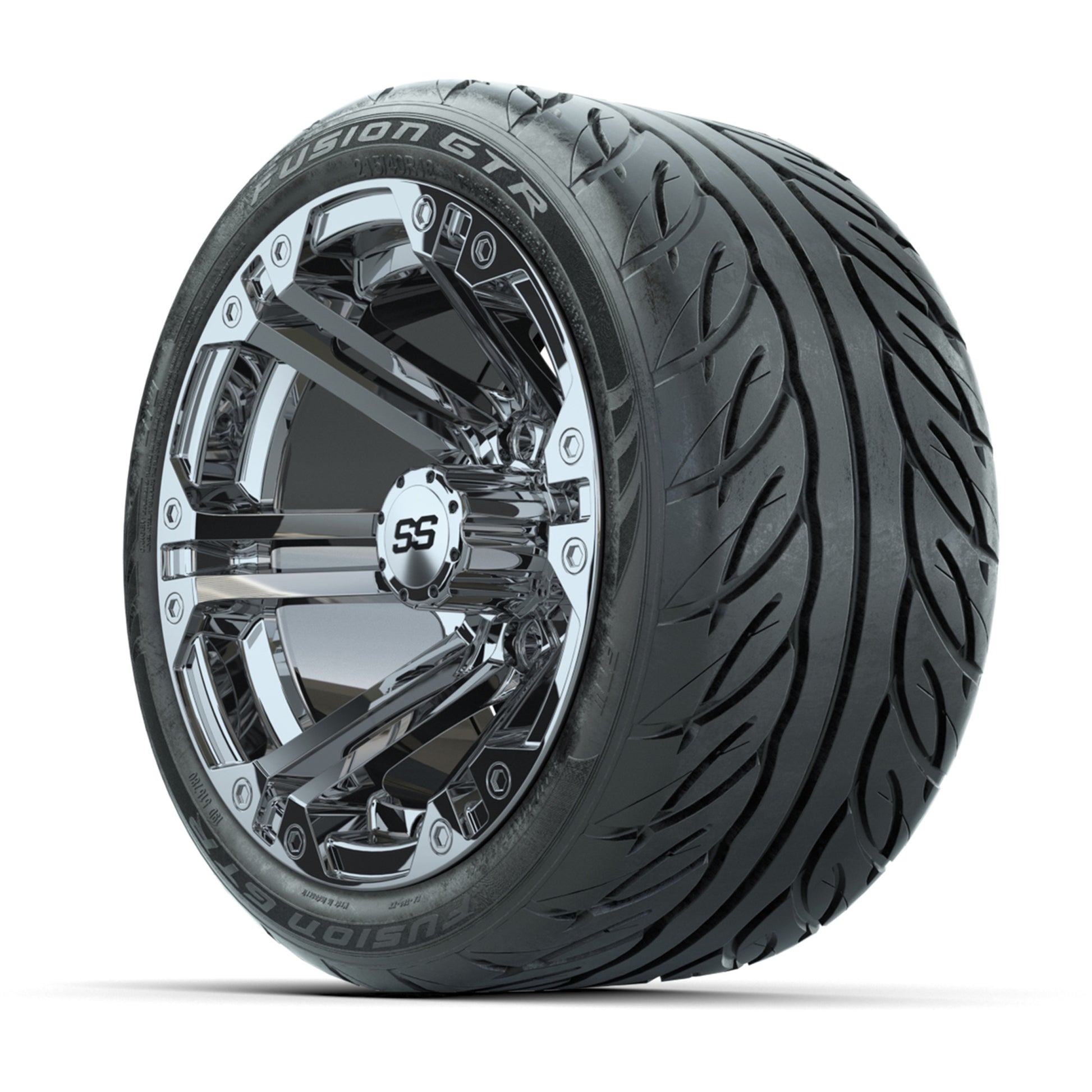 Set of (4) 12 in GTW Specter Wheels with 215/40-R12 Fusion GTR Street Tires