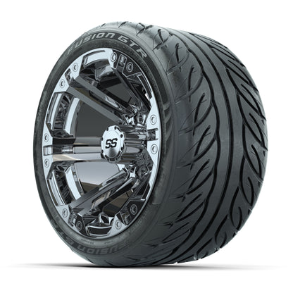 Set of (4) 12 in GTW Specter Wheels with 215/40-R12 Fusion GTR Street Tires