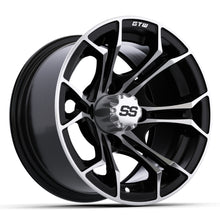 12'' GTW® Spyder Black with Machined Accents Wheel
