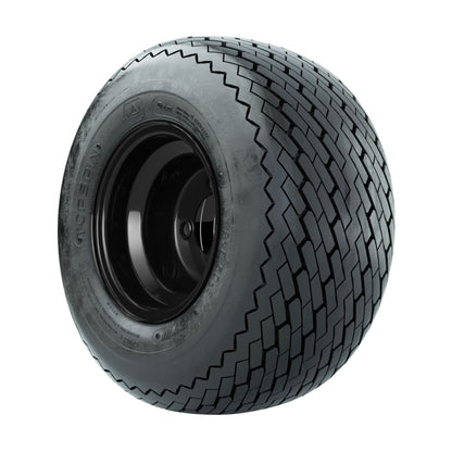 8" GTW® Topspin Tire & Black Steel Wheel Assembly