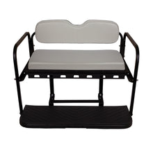 GTW MACH3 Rear Flip Seat for Club Car Precedent, Tempo, & Onward - Gray (Years 2004-Up)