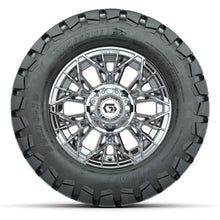 GTW® Stellar Chrome 12 in Wheels with 22X10-12 Timberwolf All-Terrain Tires – Full Set