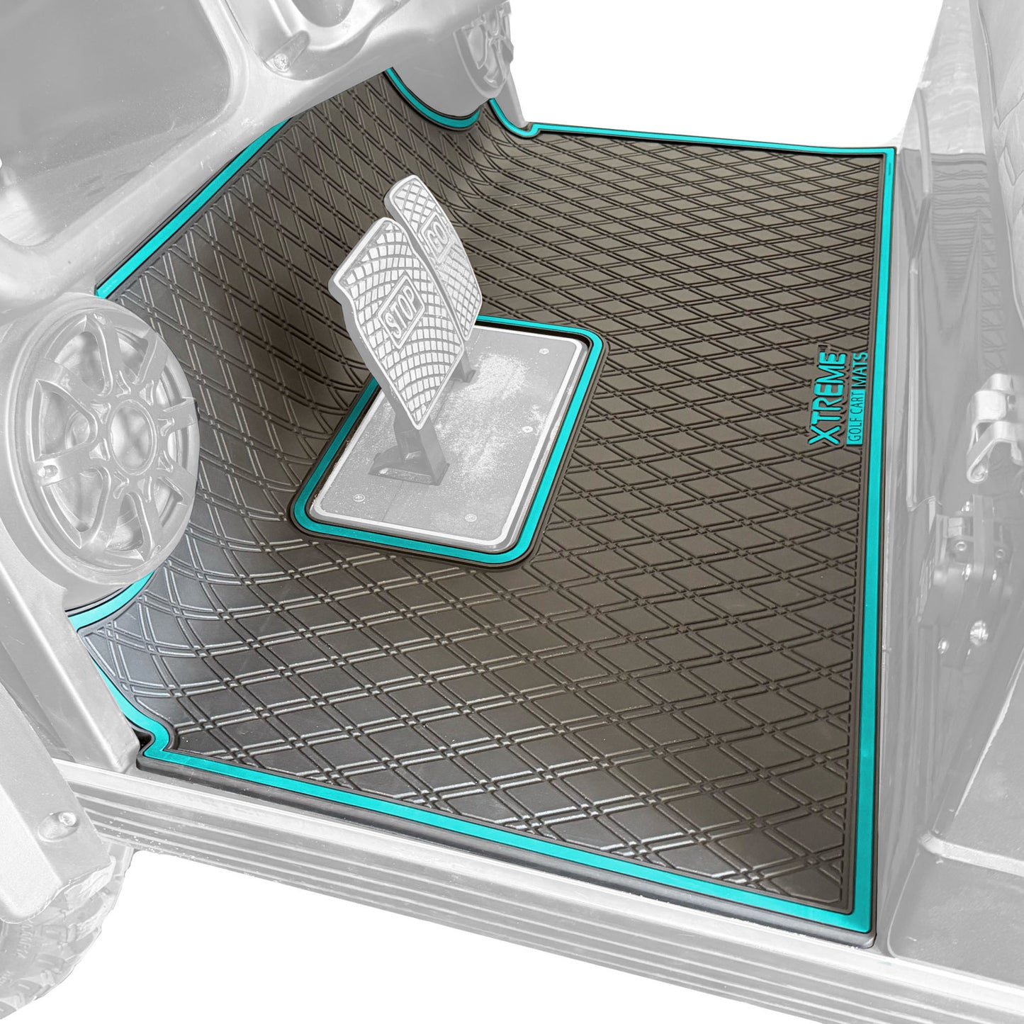 Xtreme Floor Mats for Evolution Forester 2023-Up - Black/Sky Blue