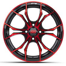 15″ GTW® Spyder Black with Red Accents Wheel