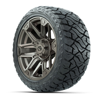GTW Graffiti Satin Bronze/Black 14 in Wheels with 23x10.00-R14 Maverick All-Terrain Tires – Full Set