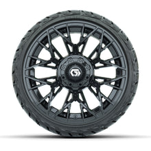 GTW Stellar Black 14 in Wheels with 205/35-R14 Maverick Low-Profile All-Terrain Tires - Full Set