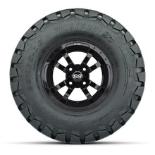 GTW Storm Trooper Black Wheels with 22in Timberwolf Mud Tires - 10 Inch