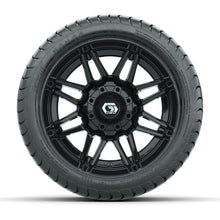 GTW® Stealth Gloss Black 12 in Wheels with 215/35-12 Mamba Street Tires – Full Set