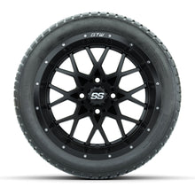 Set of (4) 14 in GTW Vortex Wheels with 205/30-14 Fusion Street Tires