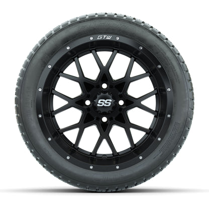 Set of (4) 14 in GTW Vortex Wheels with 205/30-14 Fusion Street Tires