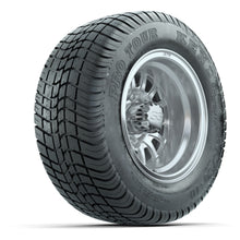 GTW Medusa Silver/Machined 10 in Wheels with 205/50-10 Kenda Pro Tour Street Tires – Full Set