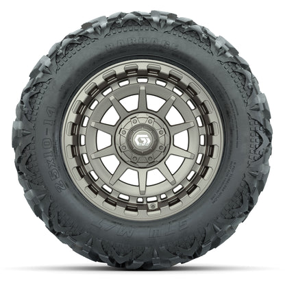 GTW Barricade Bronze 14 in Wheels with 25x10-14 Barrage Mud Tires – Full Set