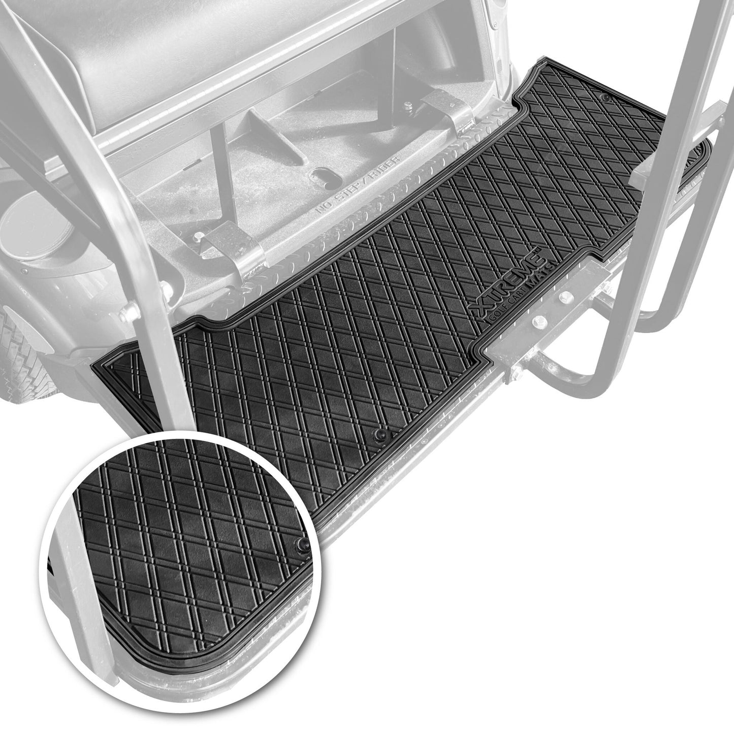 Xtreme Rear Floor Mat for EZGO RXV & TXT Rear Seats - All Black