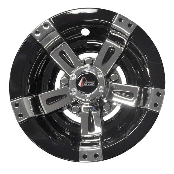 8" GTW® Maverick Black & Chrome Wheel Cover (Universal Fit)