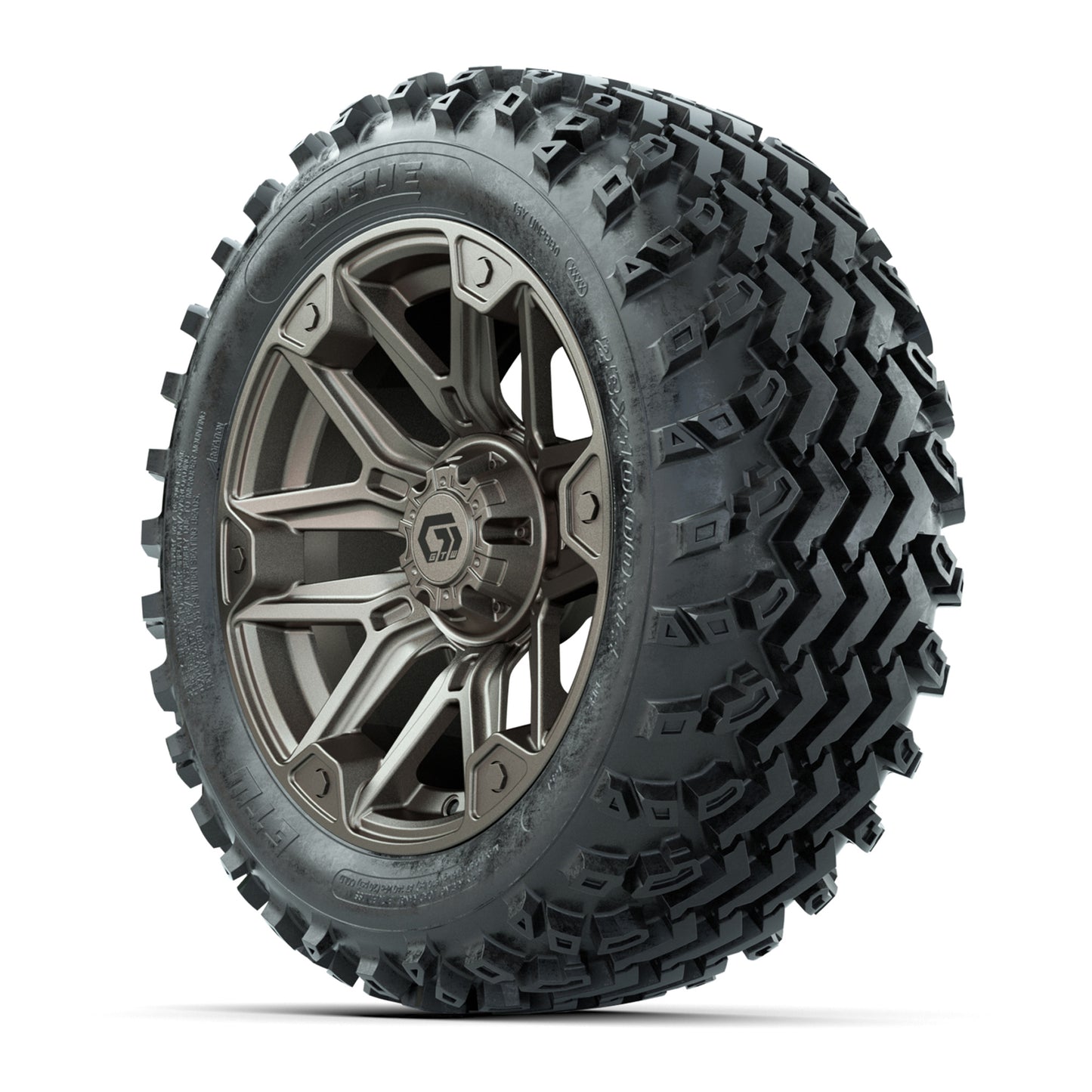 GTW® Graffiti Bronze/Black 14 in Wheels with 23X10-14 Rogue All-Terrain Tires – Full Set
