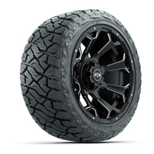 GTW Raven Matte Black 14 in Wheels with 23x10.00-R14 Maverick All-Terrain Tires – Full Set