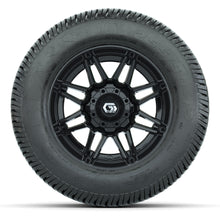 GTW® Stealth Gloss Black 12 in Wheels with 255/50-12 Excel Classic Street Tires – Full Set