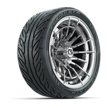 GTW® Boost Chrome 14 in Wheels with 205/40-R14 Fusion GTR Steel Belted Street Tires – Full Set