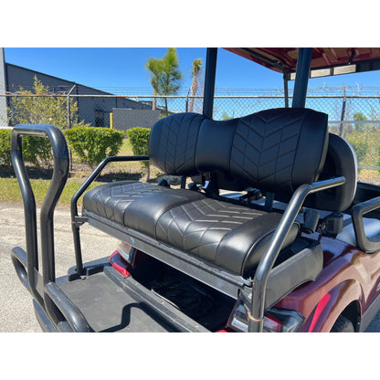 MadJax Aviator Black Rear Seat Cushions for ICON i40 Golf Carts