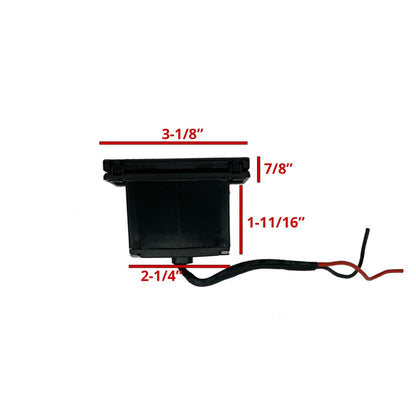 MadJax® 12V Charging Center with 12V Outlet and USB