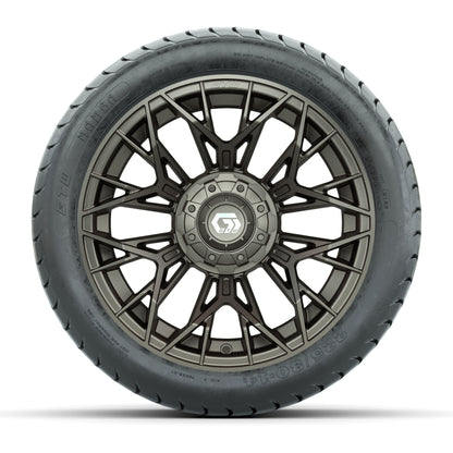 Set of (4) 14 in GTW® Stellar Matte Bronze Wheels with 225/30-14 Mamba Street Tire