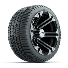 12” GTW Specter Black and Machined Wheels with 18” Fusion Street Tires – Set of 4
