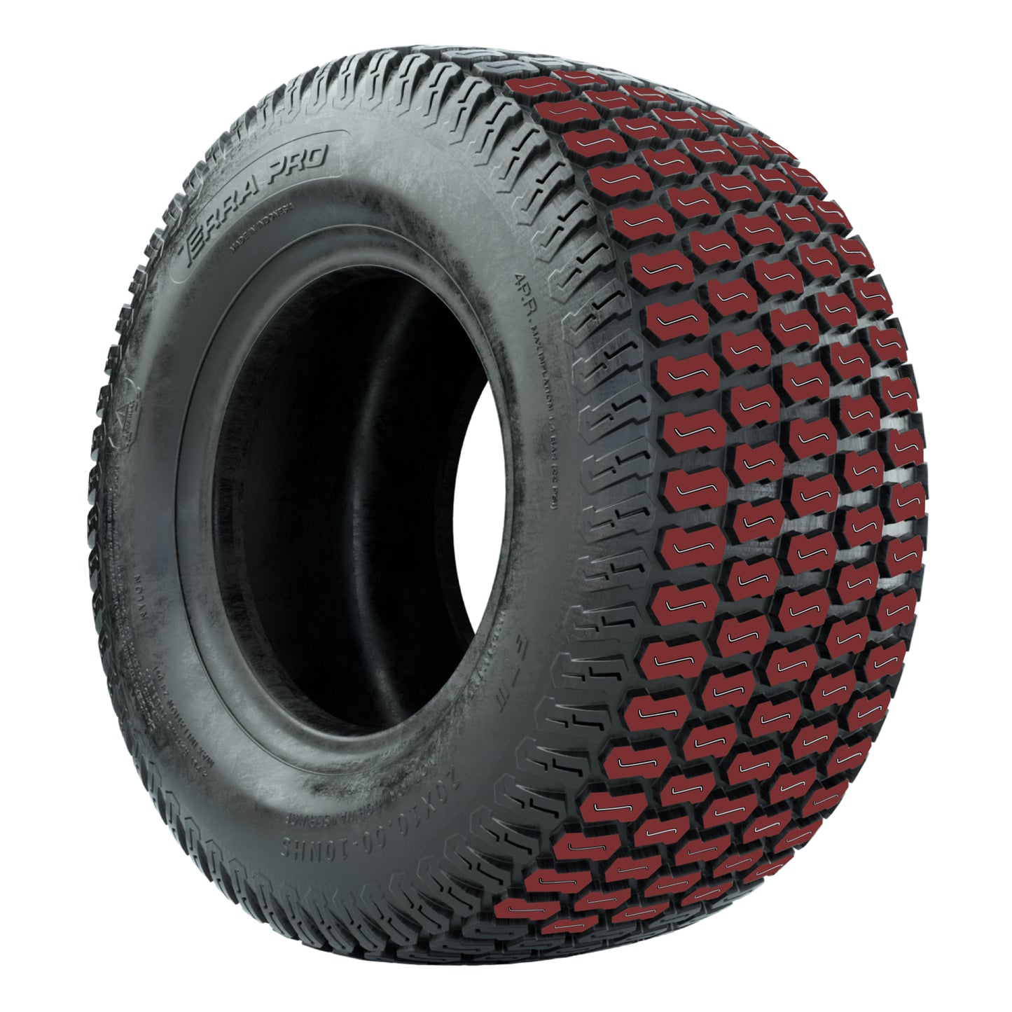 GTW Spyder Machined/Black 10 in Wheels with 20x10-10 Terra Pro S-Tread Traction Tires – Full Set