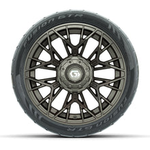 Set of (4) 14 in GTW® Stellar Matte Bronze Wheels with 205/40-R14 Fusion GTR Street Tires