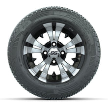 Set of (4) 12 in GTW Vampire Wheels with 215/50-R12 Fusion S/R Street Tires