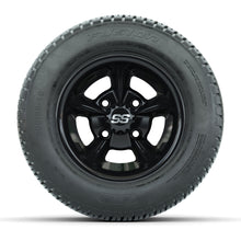 GTW Godfather Black 10 in Wheels with 205/50-10 Fusion Street Tires – Full Set