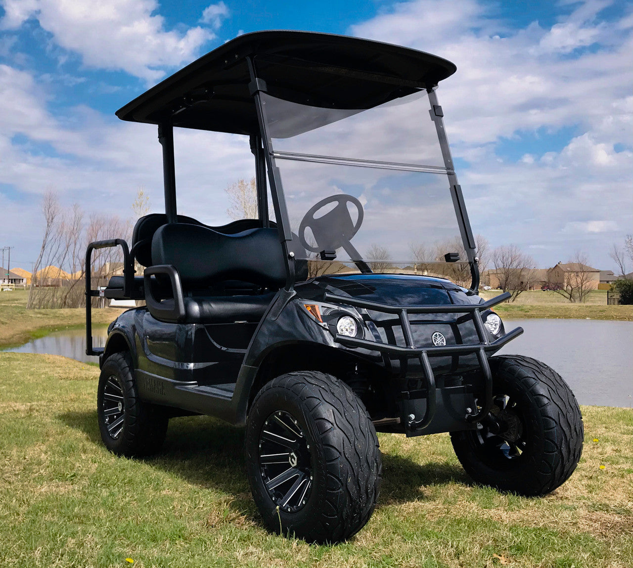 MODZ® 14" Mauler Glossy Black with Ball Mill Wheels & Street Tires Combo