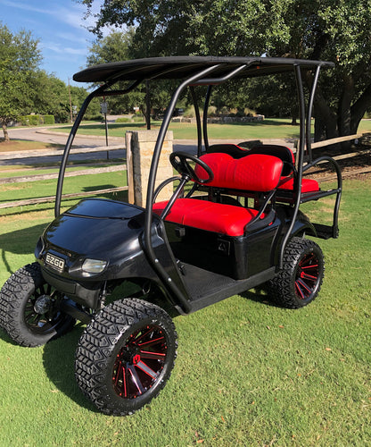 MODZ® Mauler Red & Black 12" Golf Cart Wheel