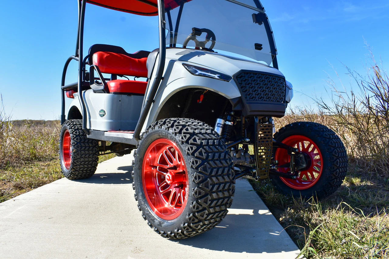 MODZ® Mayhem Red 14" Golf Cart Wheel