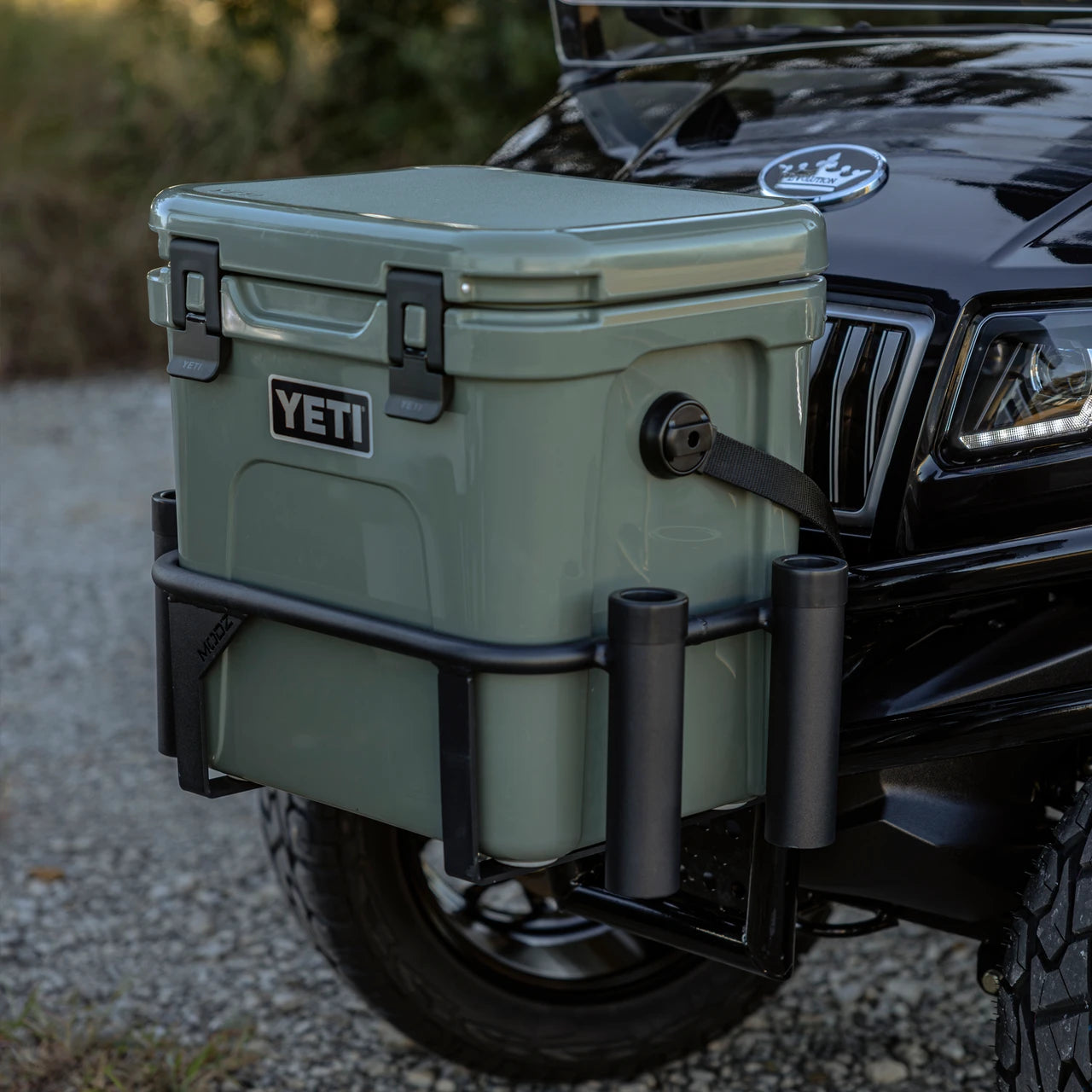MODZ® Golf Cart Brush Guard Cooler Rack