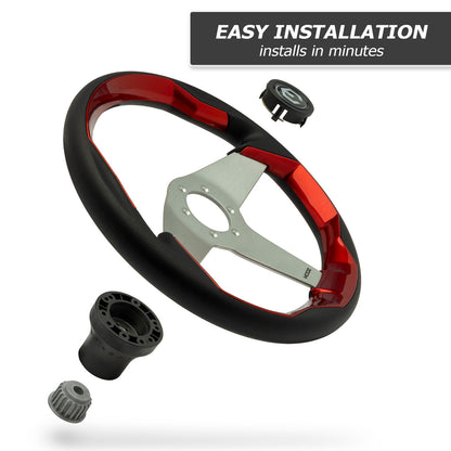 MODZ® Zilker Golf Cart Steering Wheel w/Adapter